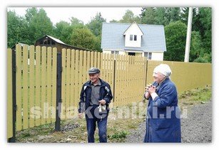 Фото забора штакетник RAL 1014 бежевый в Брянске